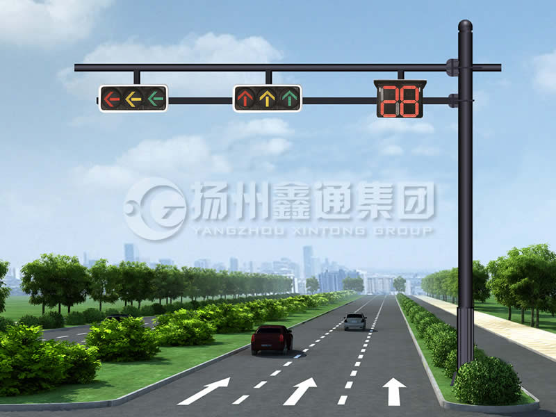 XHDG-061，F(xiàn)型信號燈桿，晉中信號燈桿